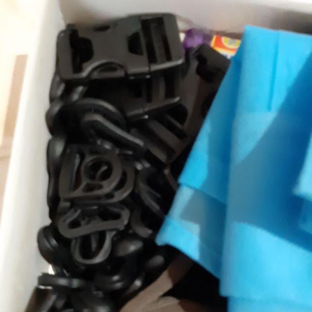 Gesper Kunci Selot Plastik Hitam (2 - 2,5 - 3 - 4 Cm) 12 Pcs