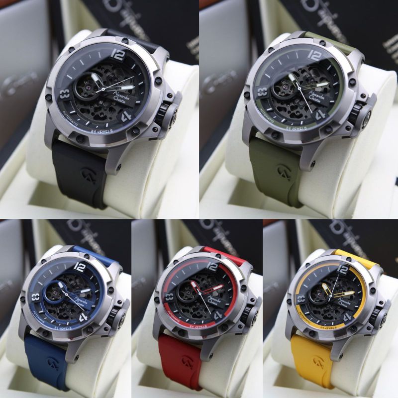 Jam Tangan Pria Alexandre Christie 6295 AC6295 Titanium Automatic [ORIGINAL]