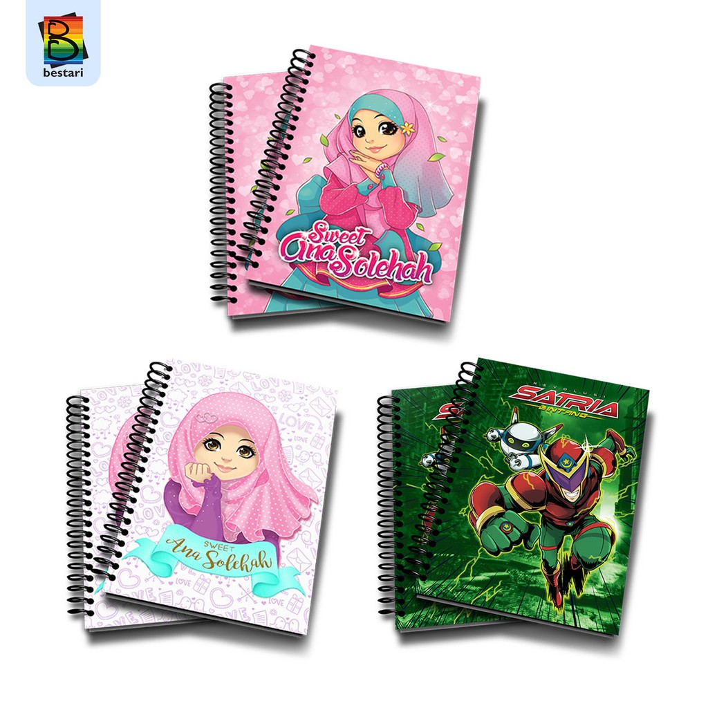 

Alat Tulis - Buku Notes Anak A5 - Notes Ana Solehah dan Satria Bintang