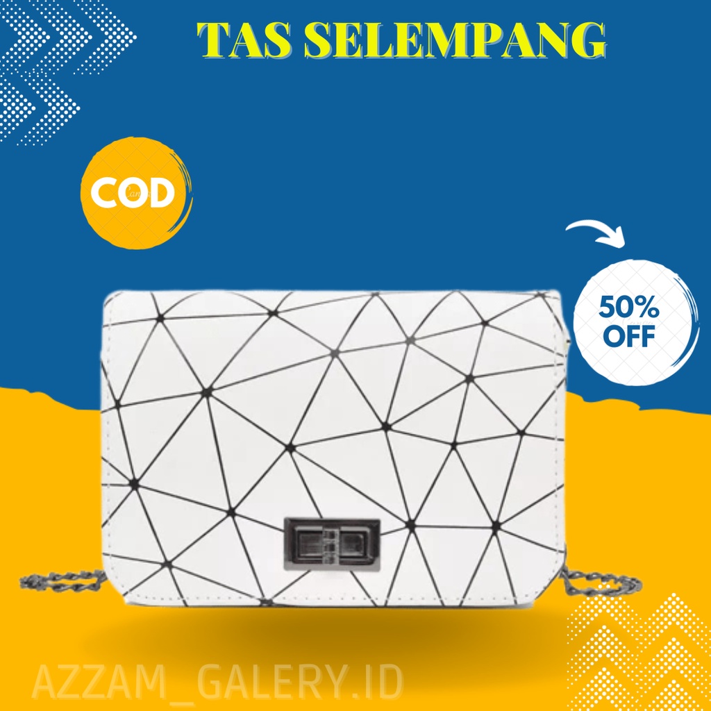 Tas Selempang Slempang Tas Slepang Sky  Kondangan Wanita Cewek Perempuan Warna hitam putih Sling bag