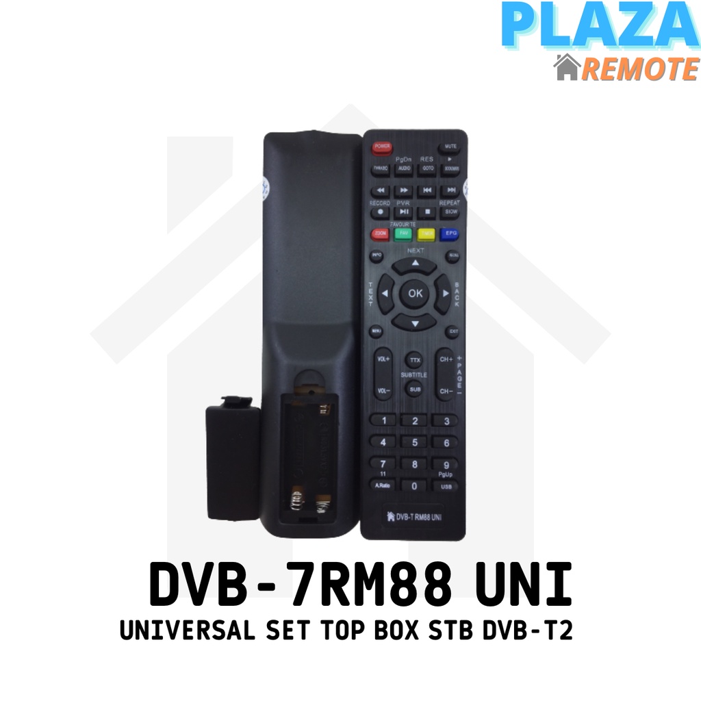 Remot / Remote MULTI UNIVERSAL SET TOP BOX STB DVB-T2 DVB-7 RM88 UNI / ecer dan grosir