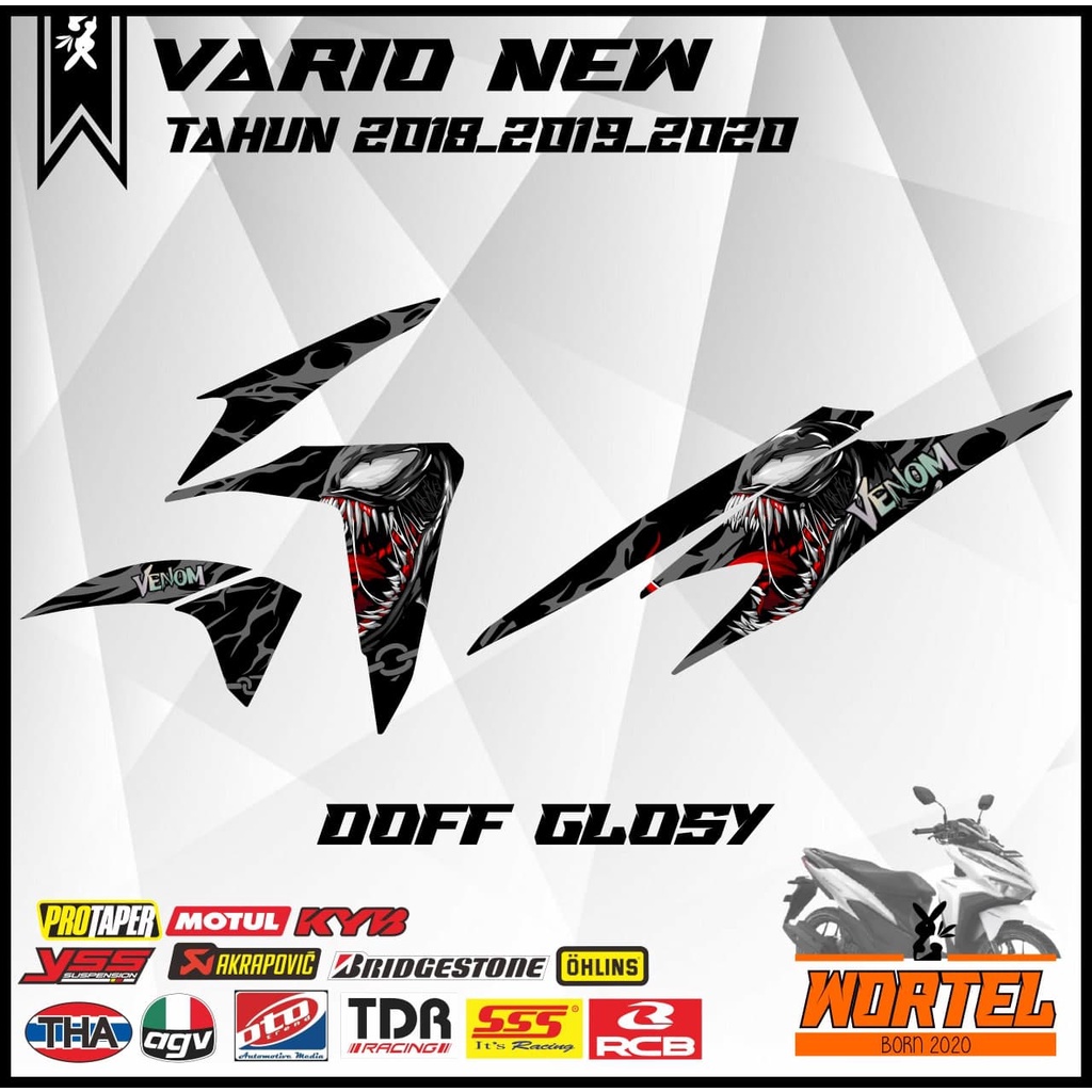 Stiker Striping Decal list motor Vario 125/150 new 2018 2019 2020 2021 Venom