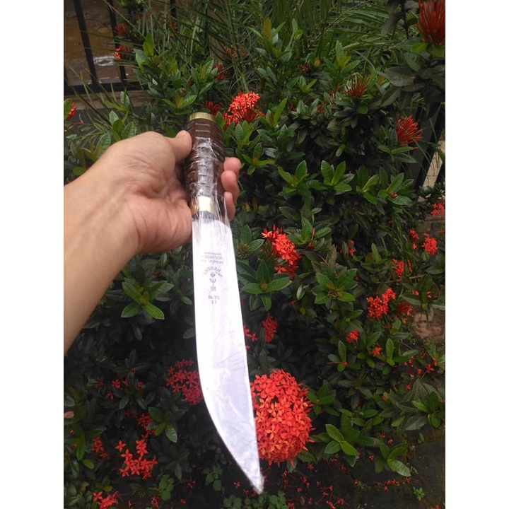 Pisau Daging Sembelih Cap Garpu Jumbo Bilah 27 cm Gagang UKIR