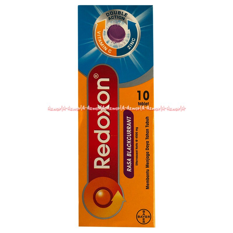 Redoxon Blackcurrant Double Action 10tablet vitamin C tablet