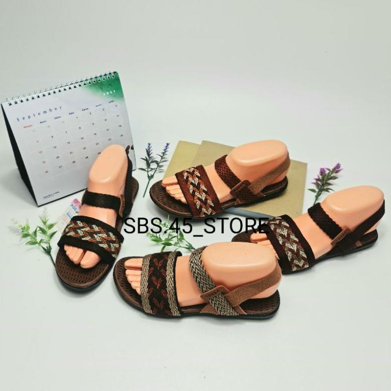 Let/Tali Belakang Elastis/Sandal Wanita Rajut Adesa Turki Selop Sakura.