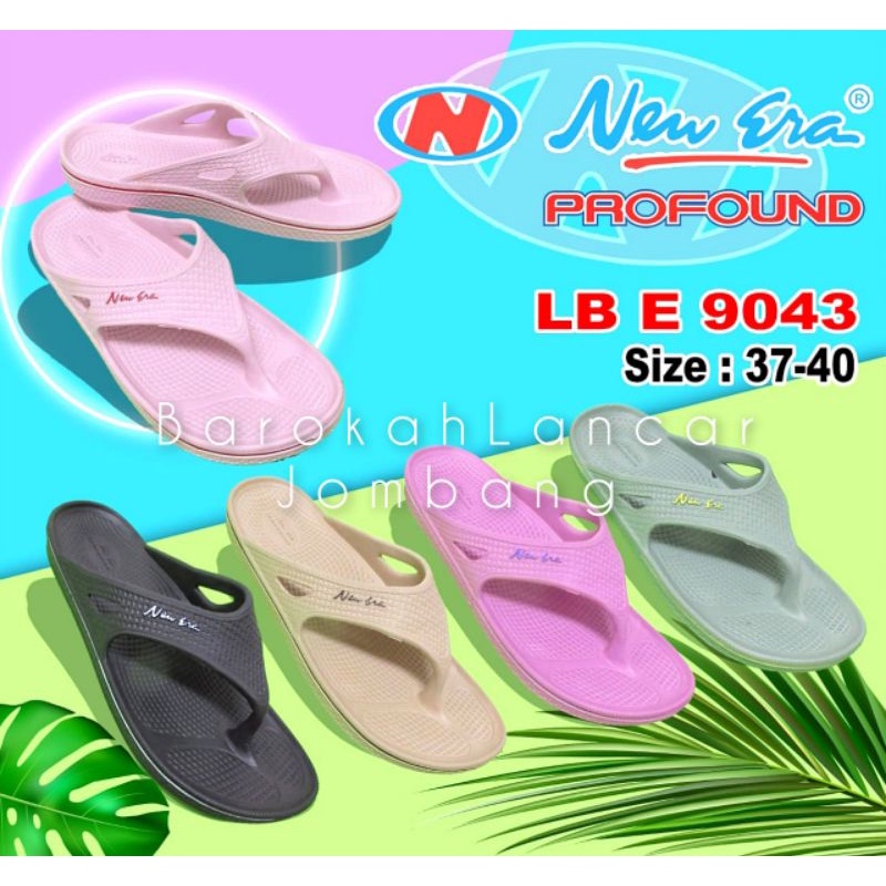 SANDAL JEPIT KARET WANITA NEW ERA LB E 9043 100% ORIGINAL BY NEW ERA