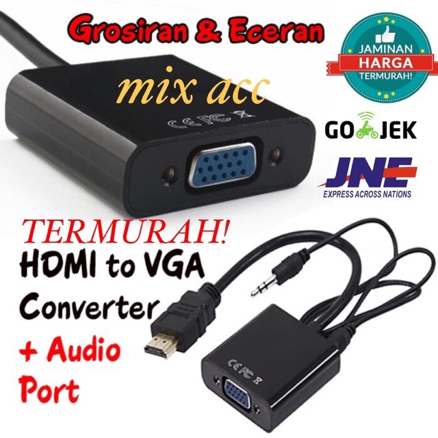 Cable HDMI in - VGA out with audio