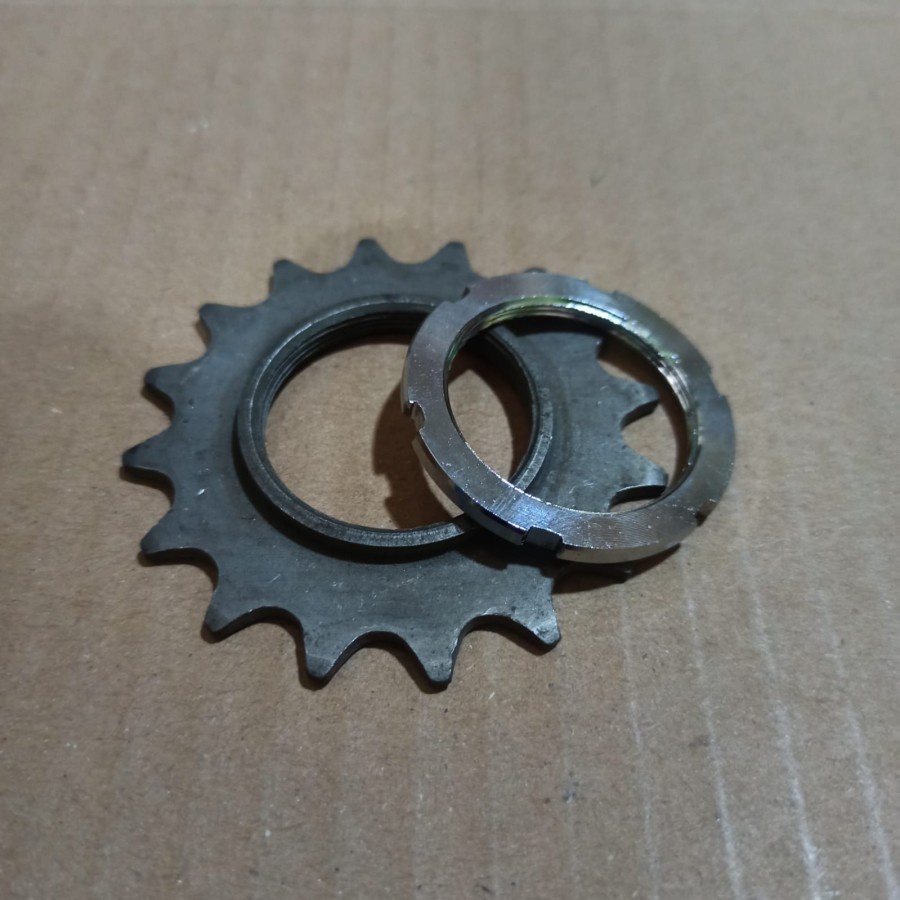 COG dan lockring lock ring 16 T 16T gear gir sepeda Fixie BMX