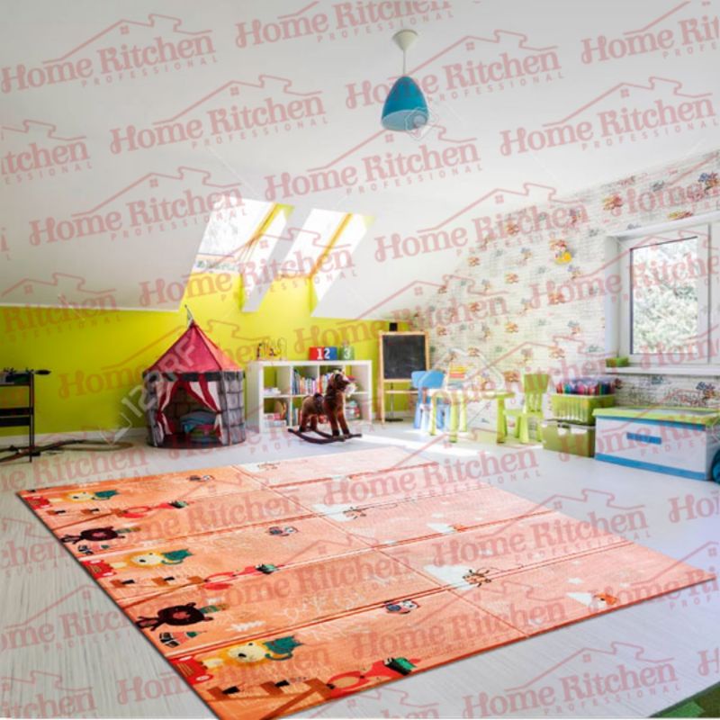 Playmat Matrass Tikar Lipat Shimano Original matras anak bayi FREE BAG 180x200 KHUSUS EKSPEDISI-ORANGE FOX