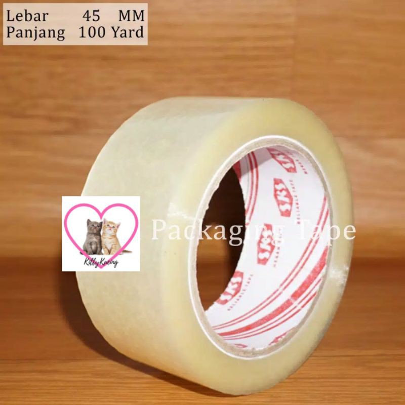 Lakban Bening / Coklat 100 Yard 2 inchi