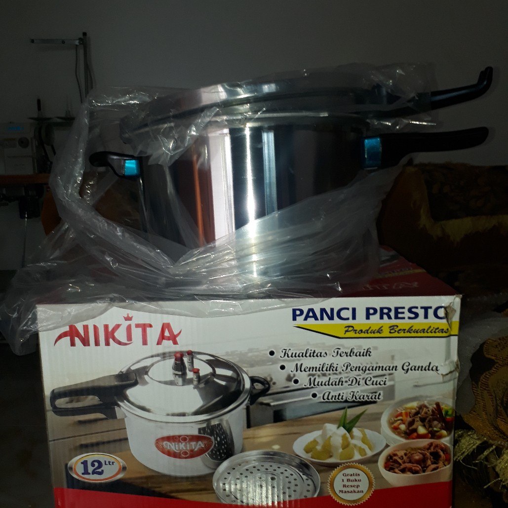 Panci Presto - Pressure Cooker Nikita 12 Liter 28 Cm