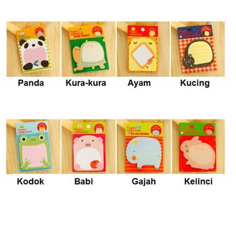 Sticky Note / Sticky Notes Animal / Buku Catatan Kecil Memo