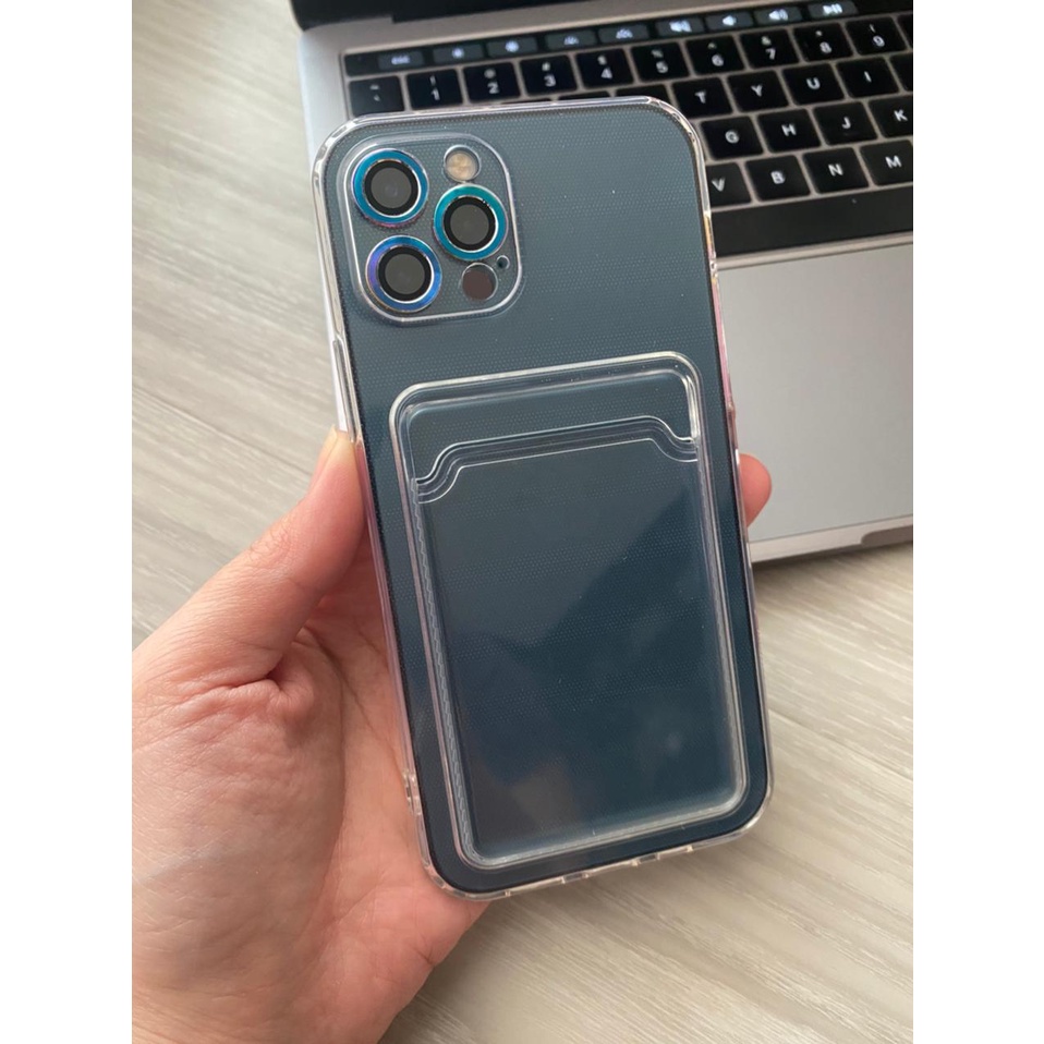 Casing Soft TPU Cover SLOT CARD CASE HOLDER / KARTU IPHONE TERBARU 13 PROMAX 13 PRO 13 13 MINI 12 Pr