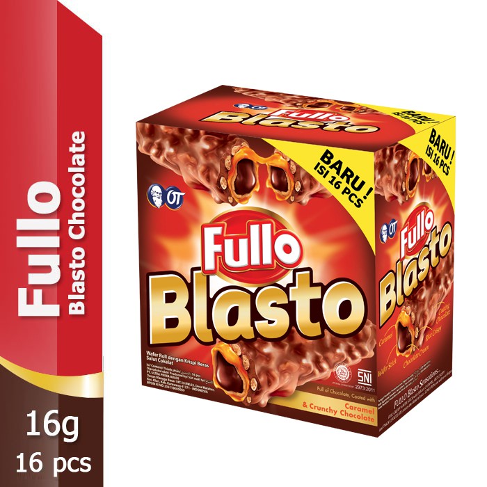 Fullo Blasto Wafer Stik Cokelat 16 x 16 gr
