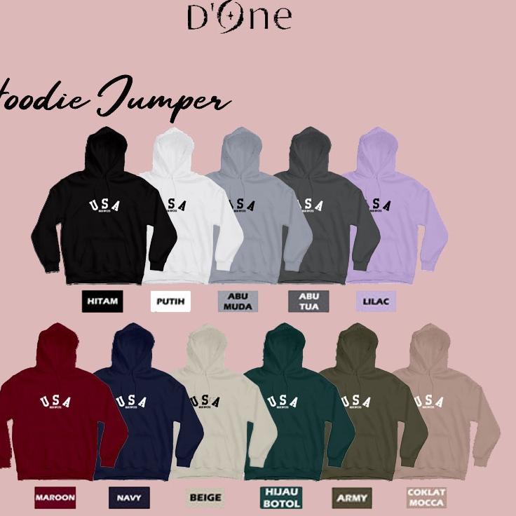 D'One Sweater Polos Hoodie Jumper USA Redrock Size M-XXL [KDR.21Jl22т]