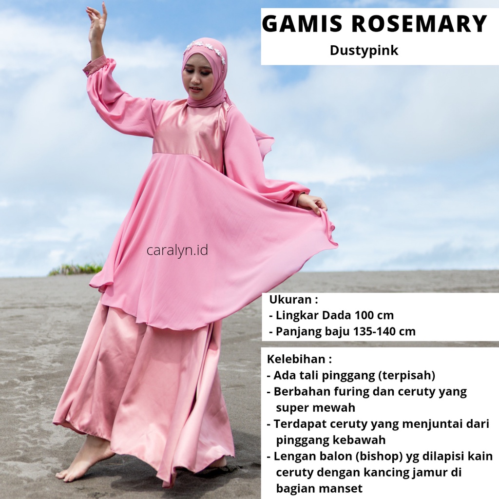 SUPER SALE GAMIS WANITA TERBARU KEKINIAN KONDANGAN VELVET ROSEMARY GAMIS CERUTY DRESS