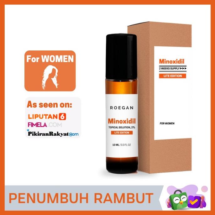 Roegan Minoxidil 2% - Penumbuh Rambut (Untuk Botak & Rontok) Ak