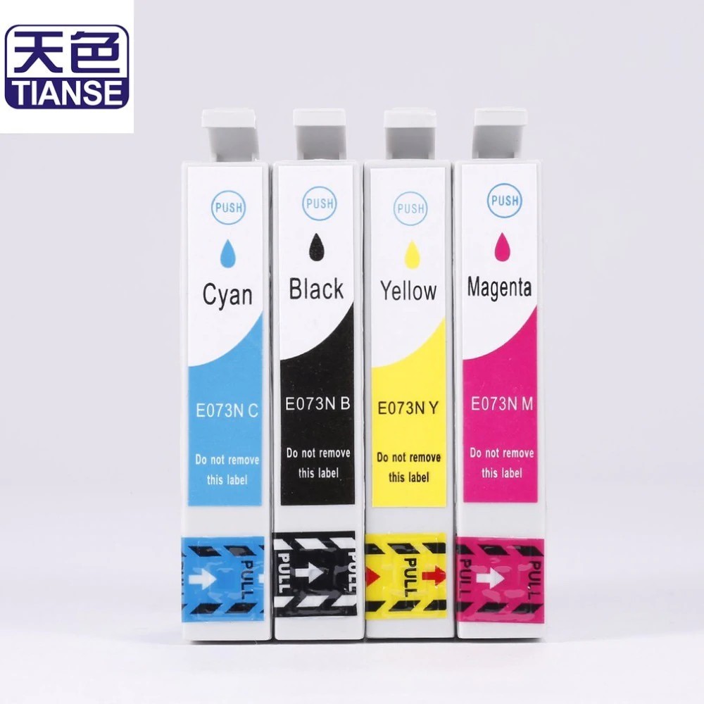 TIANSE T0731-T0734 73N Ink Cartridge For Epson CX3900 CX7300 CX8300 TX210 C79 C90 CX3905