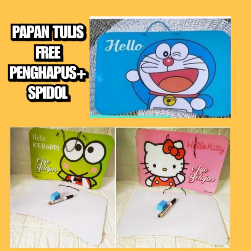 

papan tulis anak free penghapus dan spidol
