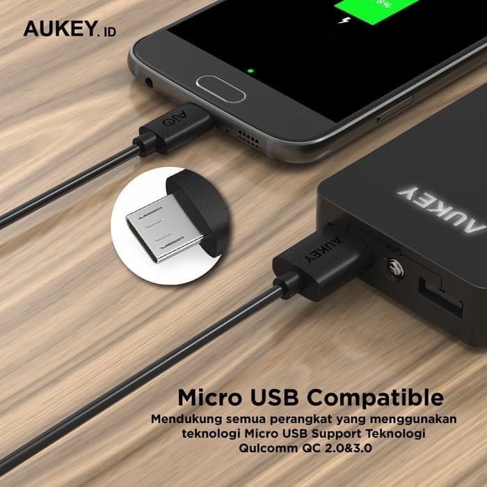 Aukey Kabel Charger Micro Usb Isi 5 Pcs - Cb-D5