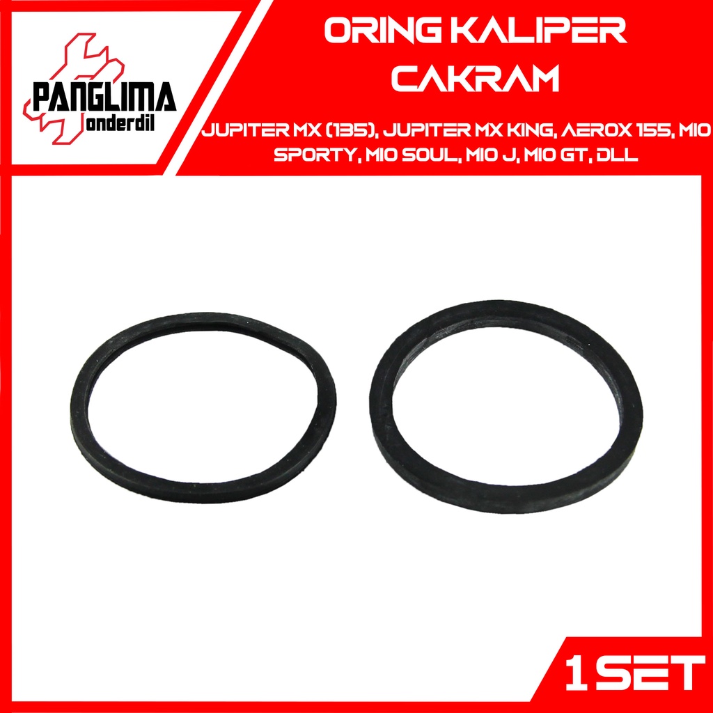 Oring Kaliper Cakram Mio Sporty-Soul-J-GT &amp; Jupiter MX-King-Z New &amp; Aerox 155 &amp; Z1 &amp; Vwga R New-ZR &amp; Xeon Seal-Sil Piston Cakram Kepala Babi Depan