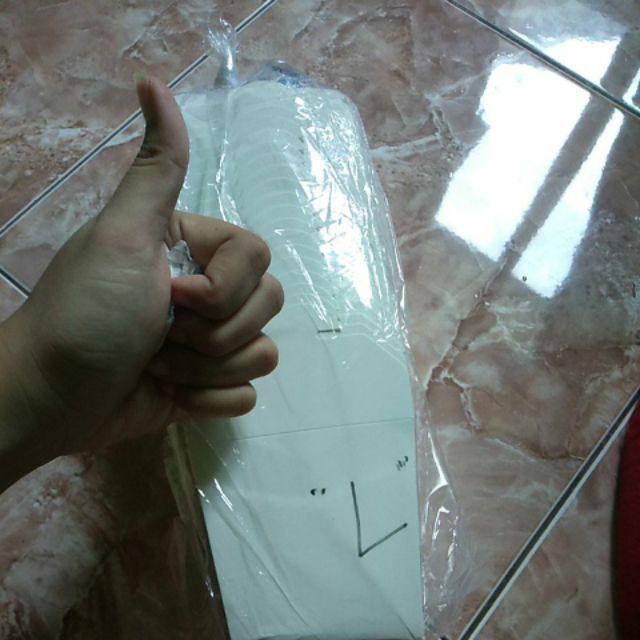 Rice Box Food Pail Noodle Box Paper Kertas Putih Polos Kotak Makan Kemasan Nasi Besar Isi 25 Pcs