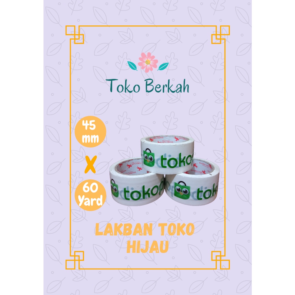 

Lakban Toko Hijau Warna Putih