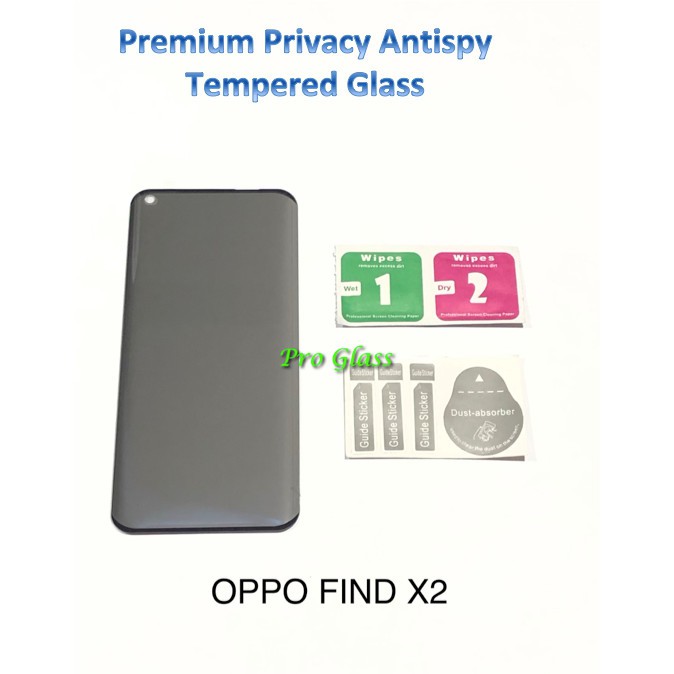 OPPO FIND X2 FULL Privacy Anti Spy Magic Glass Tempered Glass