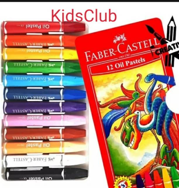 Oil pastel Faber Castel. Crayon isi 12, 24, 48, 60 dan 72 warna.