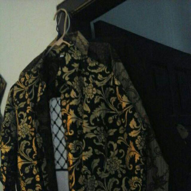 Kemeja Batik Pria Ppbtk07 Modern Lengan Panjang Casual Modis Trendy Masa Kini M L Xl Asli Pekalongan