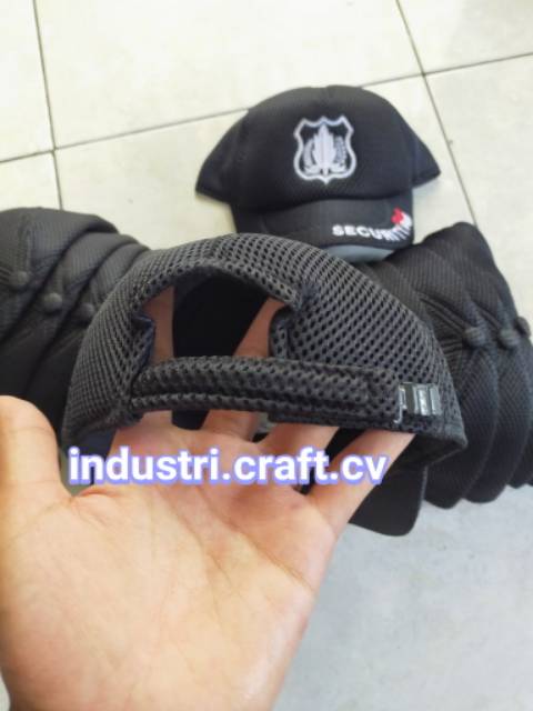 Topi Jaring Topi Satpam Security Topi Security Hitam Biru Coklat