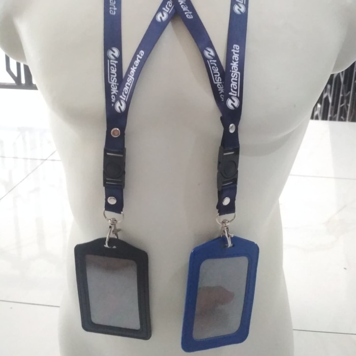 

Menakjubkan Name Tag Id Card Tempat Wadah Kartu Plus Tali Logo Transjakarta Murah