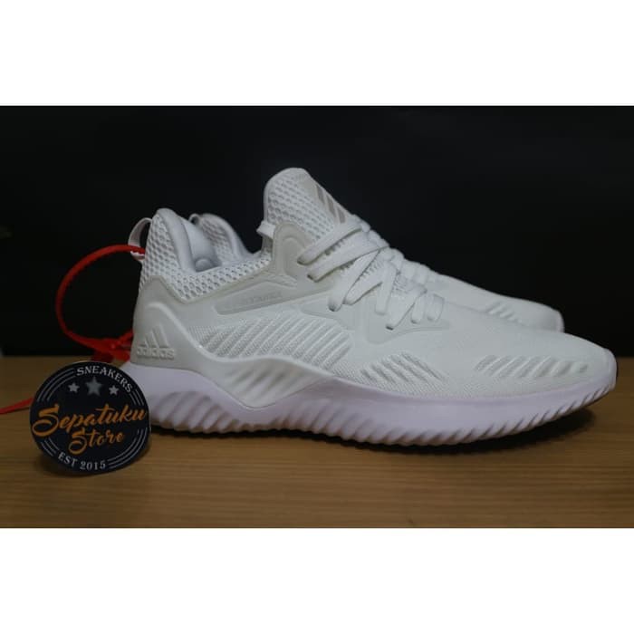 Sepatu Adidas Alphabounce Beyond Triple White Full White Unisex | Shopee Indonesia