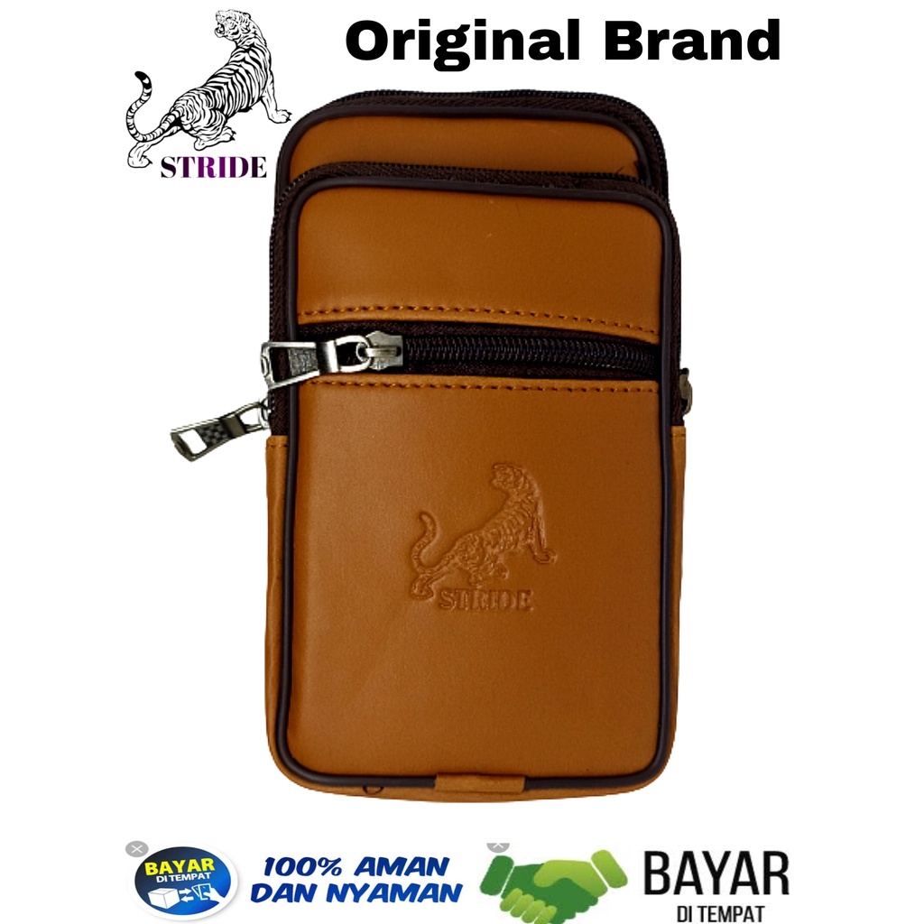 Dompet Hp Pria Pinggang Kulit - Tas Hp Pinggang kulit - Dompet Hp Pinggang Kulit Pria Ukuran 6,5 Dan