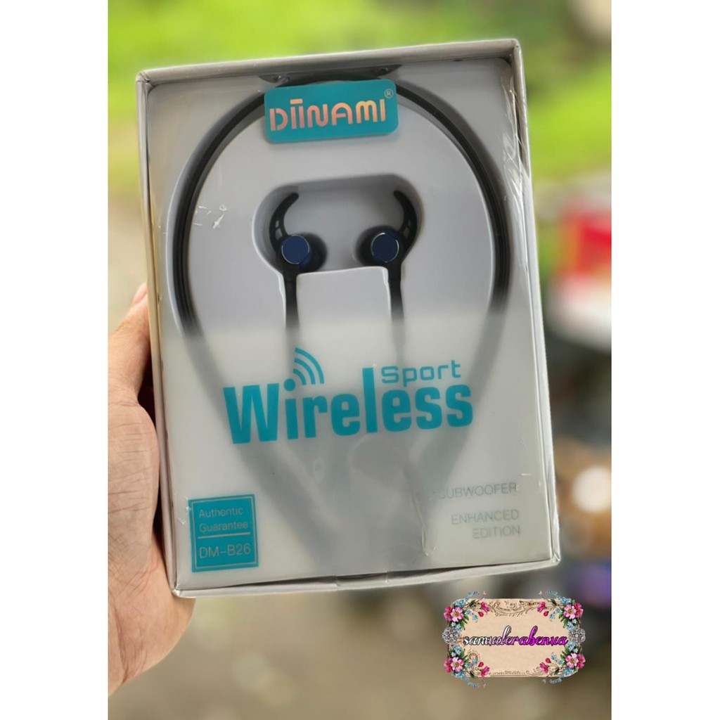 BM052 Headset headsfree Bluetooth ORIGINAL DIINAMI SPORT B26 SUPERBASS FOR ALL SMARTPHONE SB1971