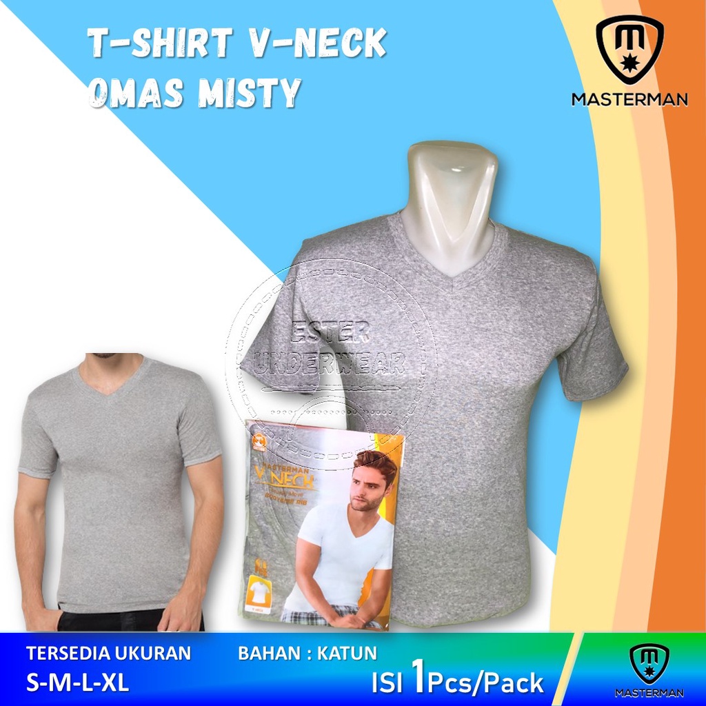 Kaos Dalam MASTERMAN V-NECK ABU-ABU ISI 1