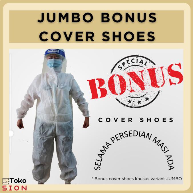 APD Hazmat suit Spunbond JUMBO XXL Big Size Baju Medis Kesehatan - JUMBO