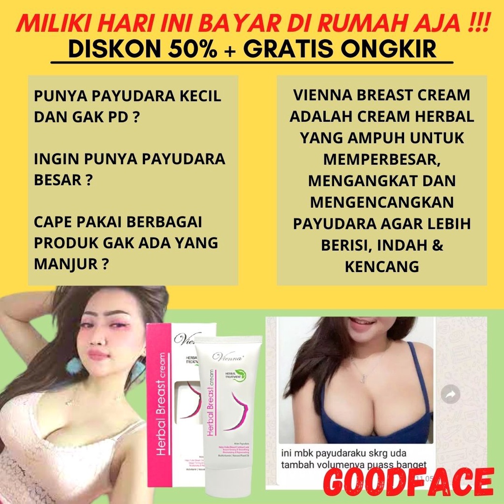 PEMBESAR PAYUDARA - CREAM VIENNA HERBAL BREAST ORIGINAL - PENGENCANG PAYUDARA - PAYUDARA MONTOK