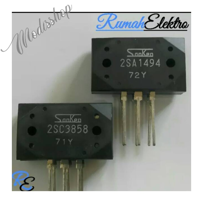 TRANSISTOR SANKEN 2SC3858 DAN 2SA1494 ORI