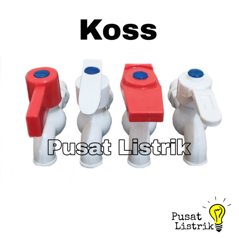 Kran PVC Taman Tembok 1/2&quot; inch KOSS Keran Plastik Taman Tembok