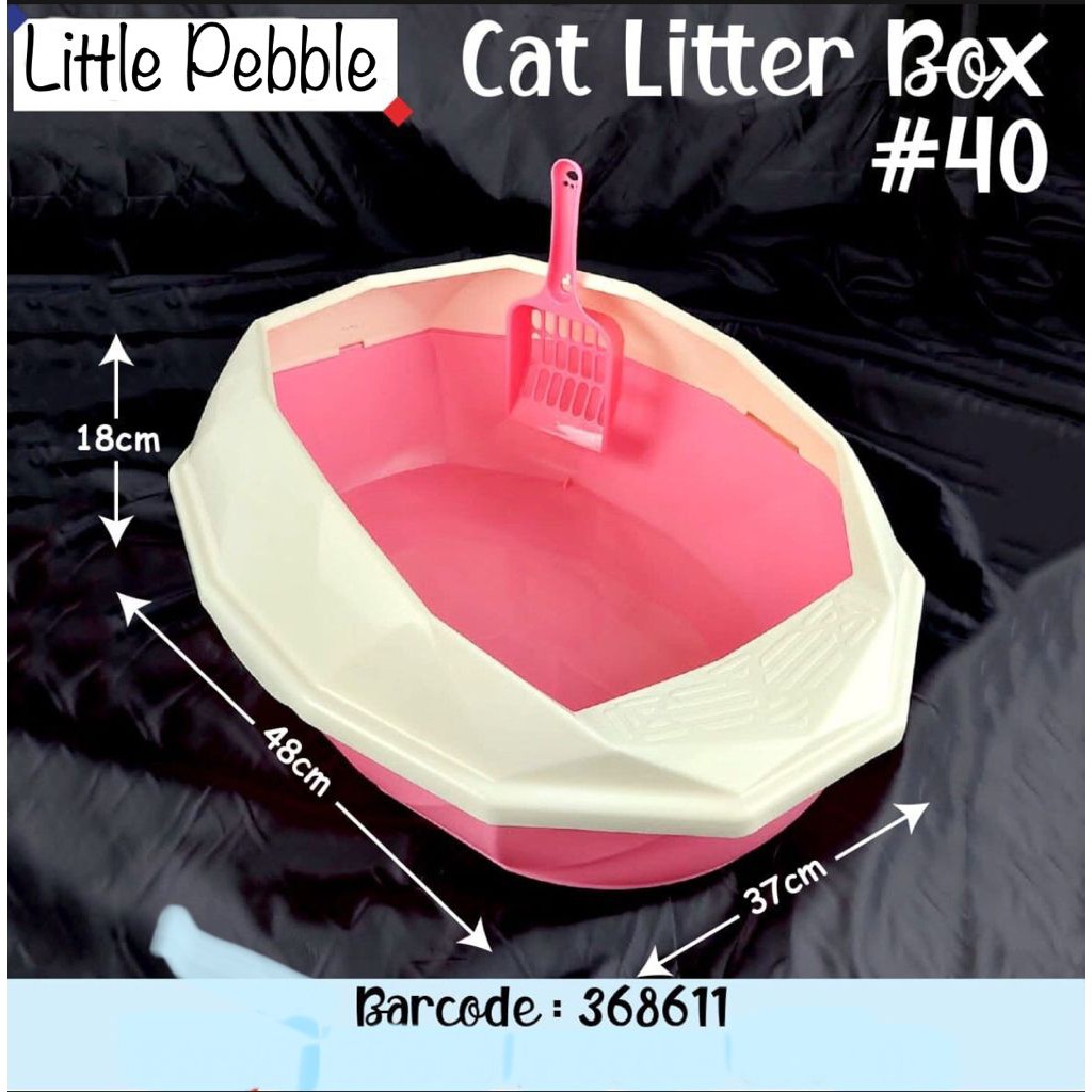 CLB40 Cat Litter Box Tempat Pasir Kucing Bak Pasir