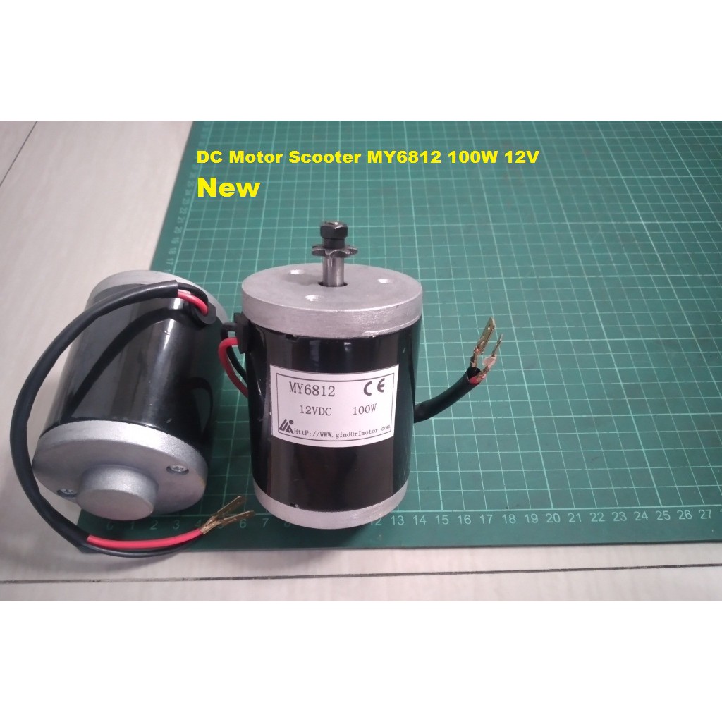 DC Motor Scooter MY6812 100W 12V Baru Gear/Pully