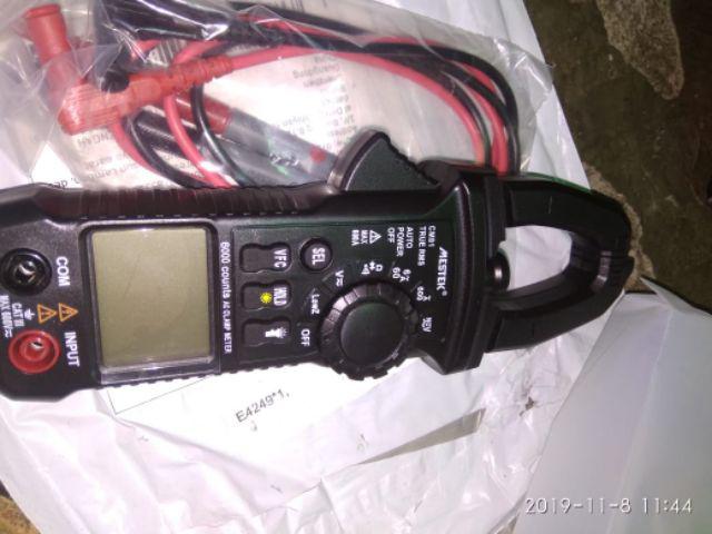 Mestek Profesional True Rms Lcd Digital Clamp Meter Multimeter Ac / Dc Tegangan Ac