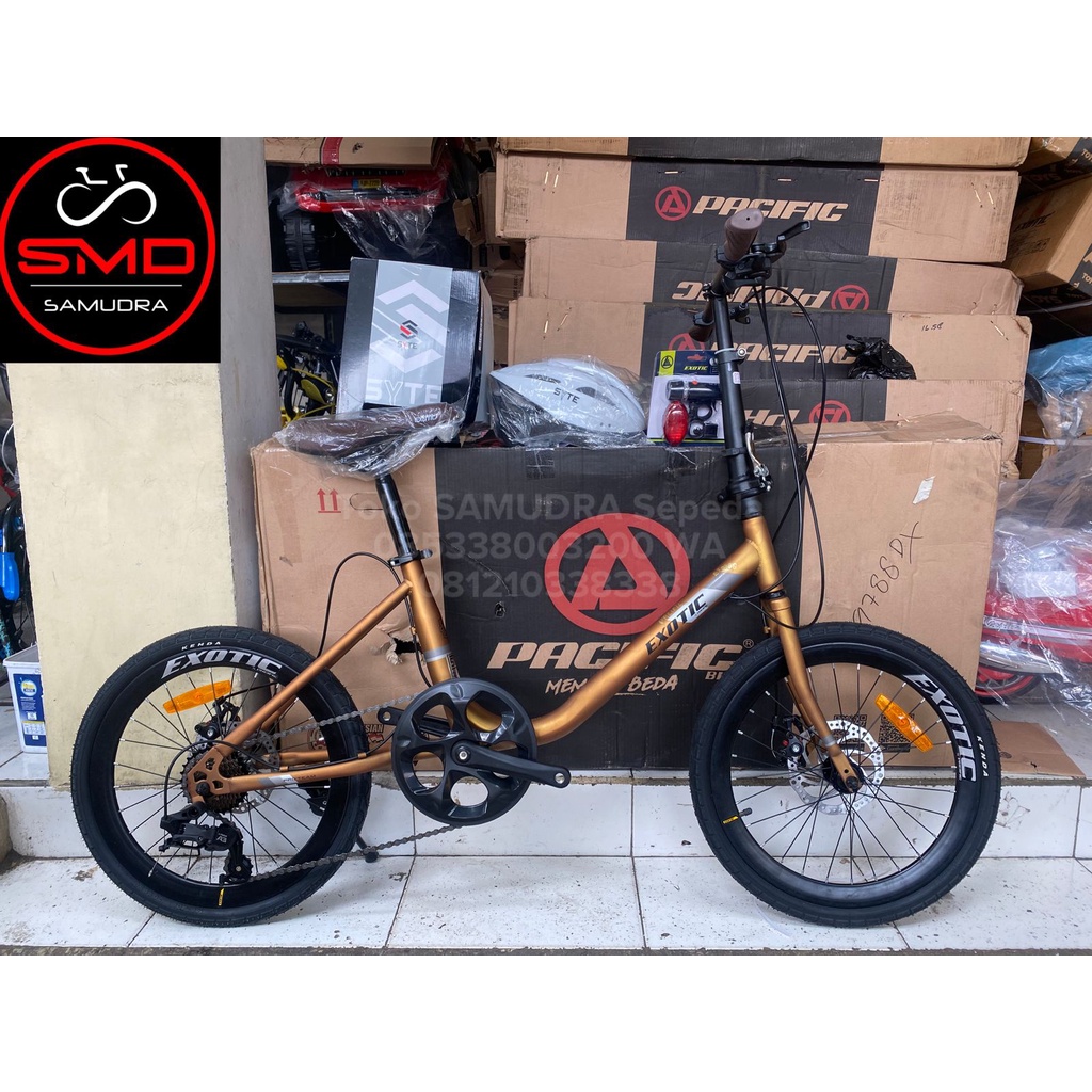 SEPEDA MINION 20 EXOTIC ET 9788 DX DISC BRAKE 8sp Minivelo Murah BDG