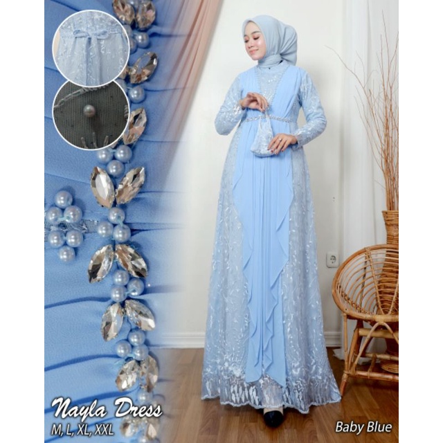 (Realpict) GAMIS NAZWA // GAMIS KEBAYA MODERN // GAMIS TERBARU // GAMIS PESTA TERLARIS // GAMIS MIX