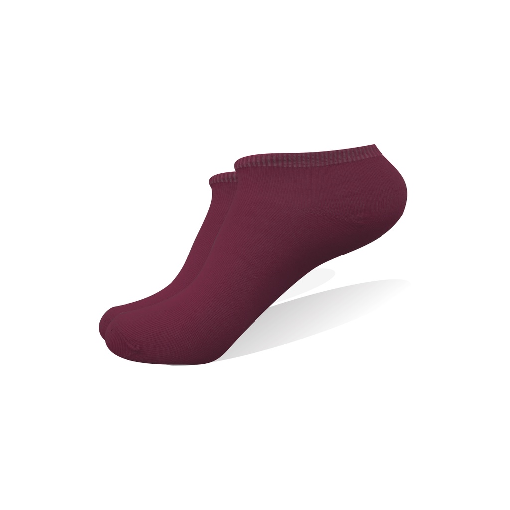 Kaos kaki Pendek / Mata Kaki  Ankle LowCut Polos (BISA PILIH WARNA)-MK- BURGUNDY PUCAT