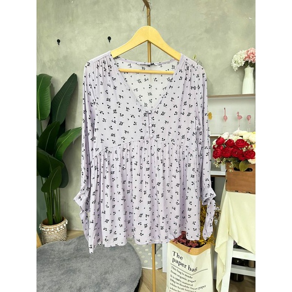 Hatch nine babydoll blouse