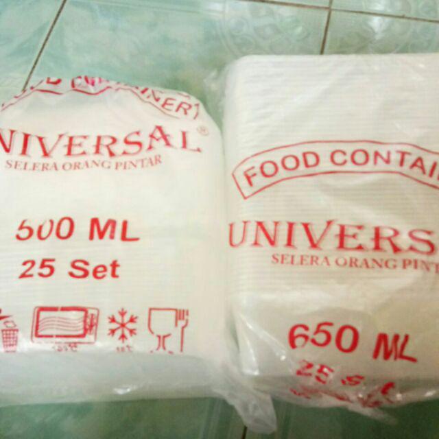 Kotak Makan Plastik Bening Thinwall 650ml 25pcs Perpack Harga Grosir Murah Tebal Tahan Panas Jakarta