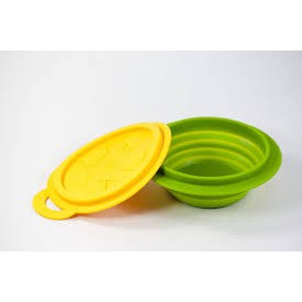 Marcus &amp; Marcus Silicone Collapsible Baby Bowl Yellow