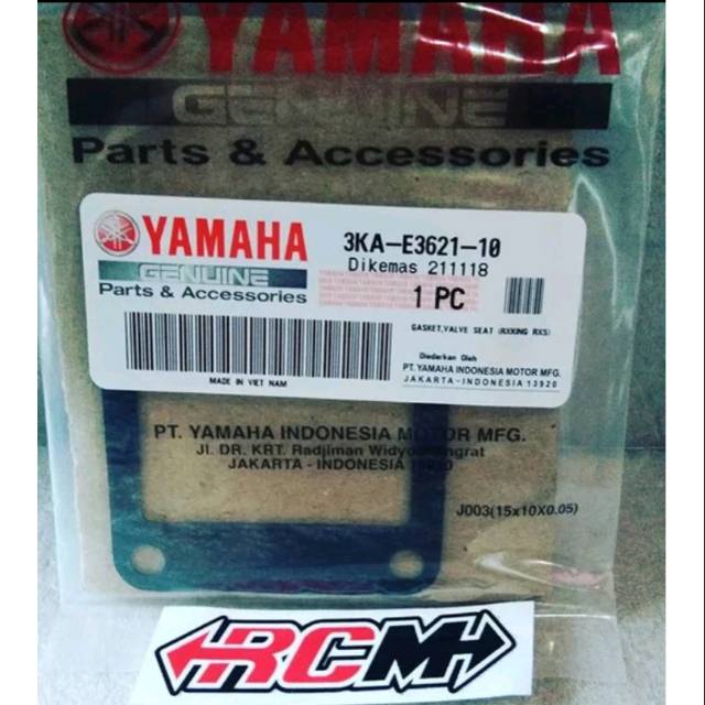 GASKET PACKING PAKING PERPAK MEMBRAN YAMAHA RXS RX S SPESIAL RX KING RXKING RXK ORI YGP 3KA-E3621-10